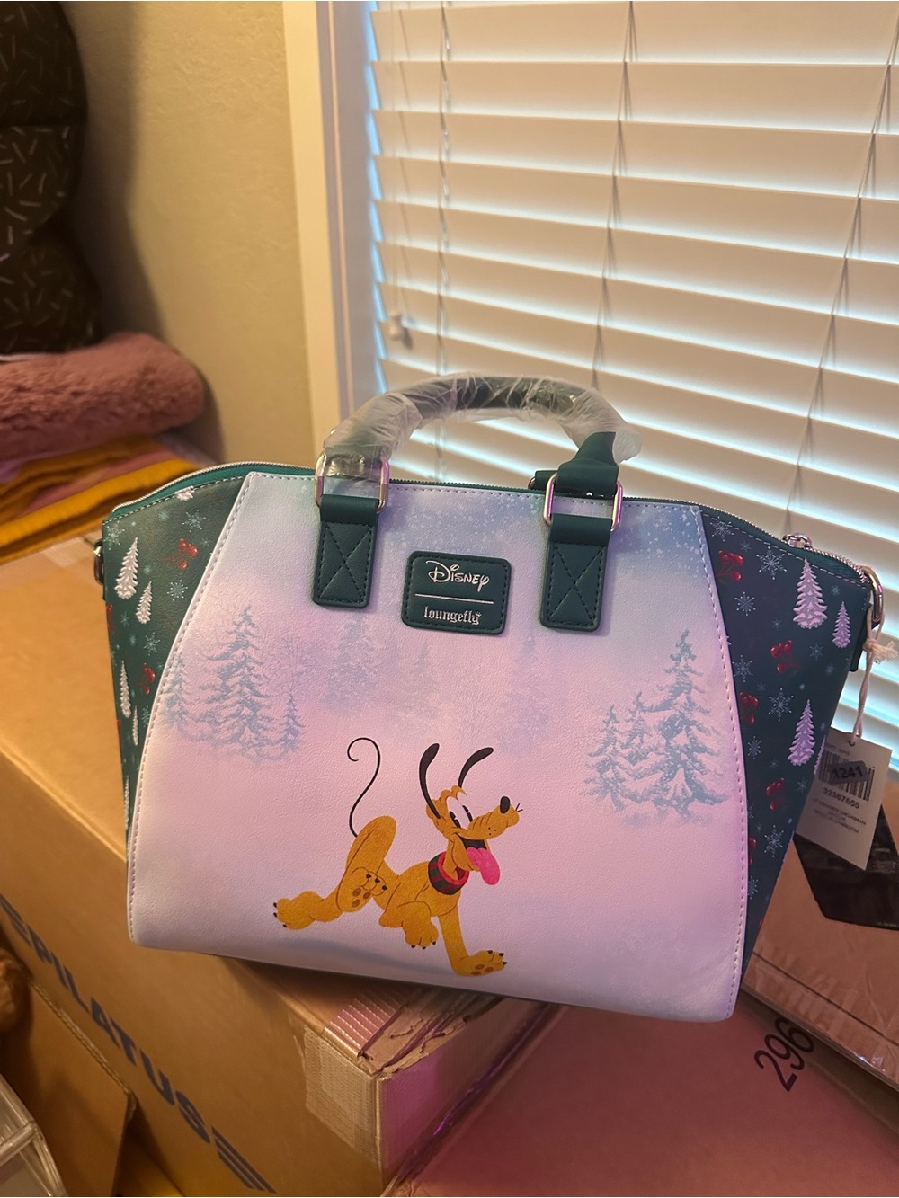 Loungefly-Disney Mickey Mouse & Minnie Mouse Snowman Satchel Bag